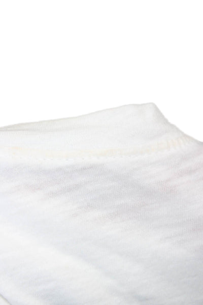 Velvet Women White Basic Long Sleeve Crew Neck T Shirt Size XS