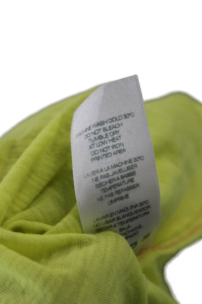 Sundry Womens Basic Sleeveless Tank Yellow Pima Cotton Round Neck Size 2