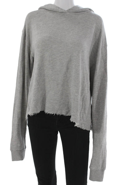 Perfect White Tee Womens Pullover Hoodie Gray Size M