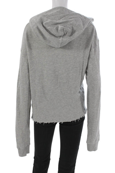 Perfect White Tee Womens Pullover Hoodie Gray Size M