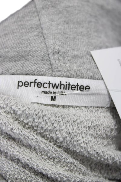 Perfect White Tee Womens Pullover Hoodie Gray Size M