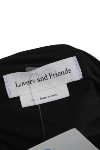 Lovers + Friends Women Wrap Skirt Black Zip Short Size XS