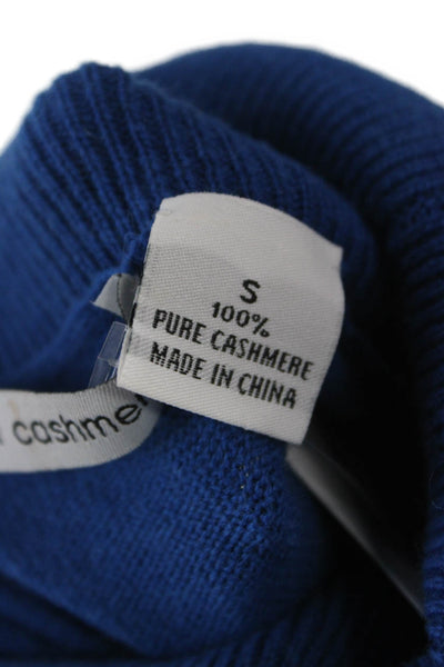 Autumn Cashmere Womens Turtleneck Pullover Sweater Blue Mini Size S