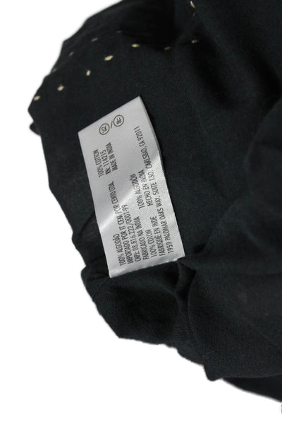 Vix Paula Hermanny Women Kaftan Cover Up Black Cotton V Neck Sleeveless Size XS