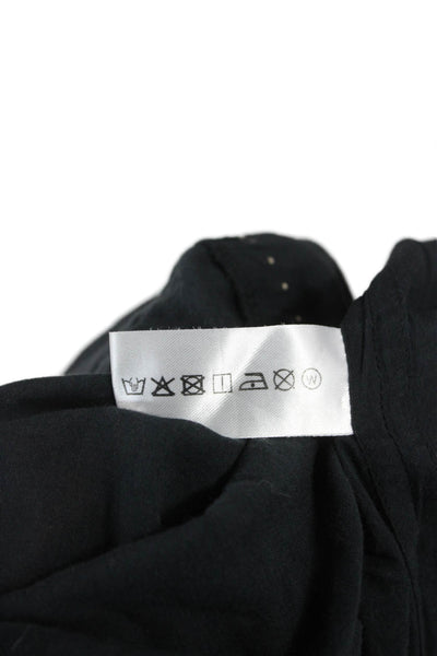 Vix Paula Hermanny Women Kaftan Cover Up Black Cotton V Neck Sleeveless Size XS