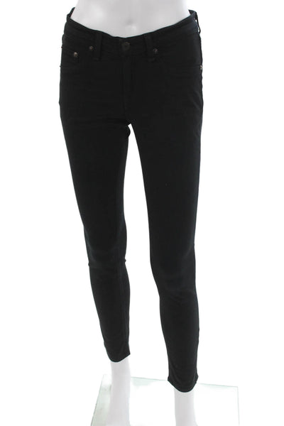 Rag & Bone Jean Women Skinny Black Jeans Cotton Size 26