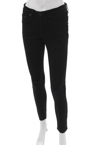 Rag & Bone Jean Women Skinny Black Jeans Cotton Size 26