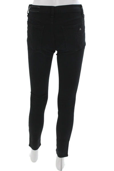 Rag & Bone Jean Women Skinny Black Jeans Cotton Size 26