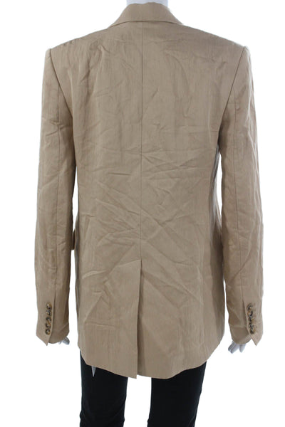 A.L.C. Womens Beige Modal Blazer Long Sleeve Size 00