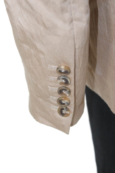 A.L.C. Womens Beige Modal Blazer Long Sleeve Size 00