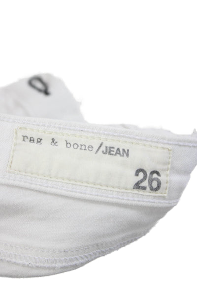 Rag & Bone Jean Womens Skinny White Jeans Size 26