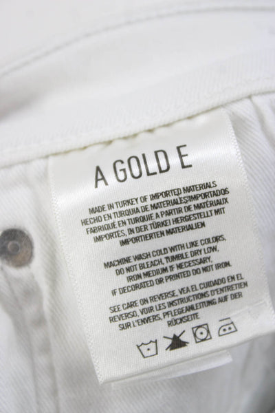 Agolde Womens Skinny High Rise White Jeans Size 26