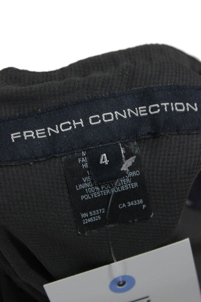 French Connection Womens Blue Shift Dress Short Sleeve Viscose Size 4