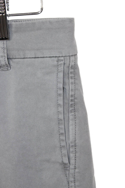 J Crew Womens Chino Shorts Gray Cotton Size 2