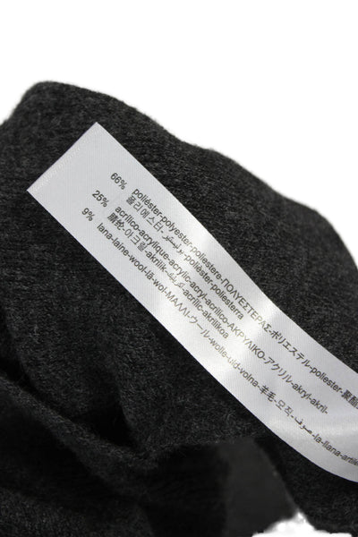 Zara Women Blouse Cape Gray Button Long Sleeve Size S
