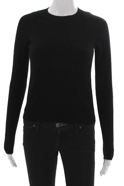 Majestic Filatures Women Pullover Cashmere Sweater Black Size 1