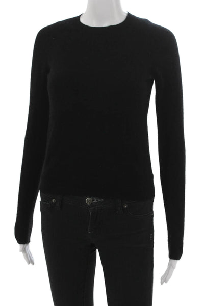 Majestic Filatures Women Pullover Cashmere Sweater Black Size 1