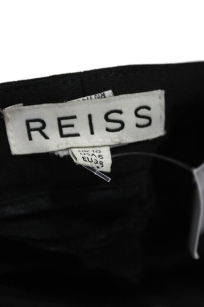 Reiss Women Black Ankle Pants Polyester Inseam 30 Size 6