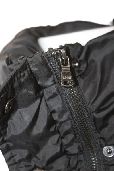 Marc New York Womens Black Puffer Jacket Polyester Long Sleeve Size M
