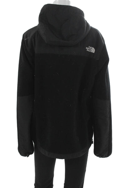The North Face Womens Basic Jacket Black Zip Polyester Long Sleeve Size L
