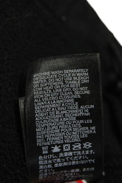 The North Face Womens Basic Jacket Black Zip Polyester Long Sleeve Size L