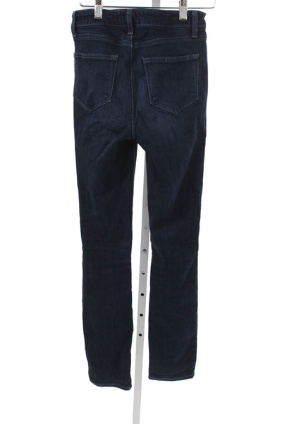 Paige Womens Skinny Jeans Blue Rayon Mid Rise Inseam 30 Size 26