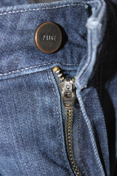 Paige Womens Skinny Jeans Blue Rayon Mid Rise Inseam 30 Size 26