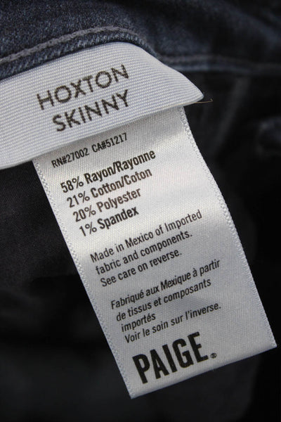 Paige Womens Skinny Jeans Blue Rayon Mid Rise Inseam 30 Size 26