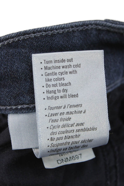 Paige Womens Skinny Jeans Blue Rayon Mid Rise Inseam 30 Size 26