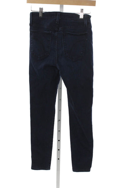 Joes Women Skinny Blue Cotton Blend Jeans Button Fly Size 26