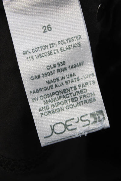 Joes Women Skinny Blue Cotton Blend Jeans Button Fly Size 26