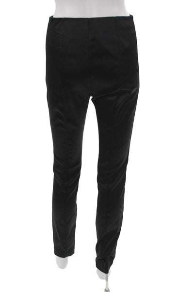 Theory Womens Black Skinny Leggings Acetate Size 4