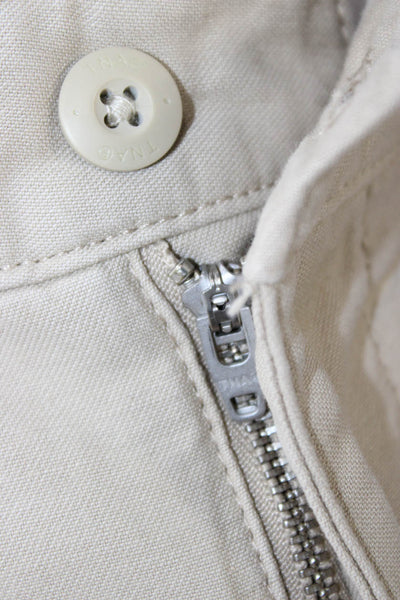 TNA Womens Beige Cotton Cargo Pants Size 4