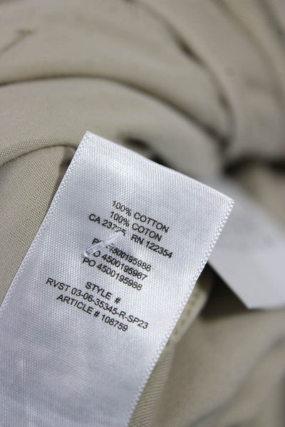 TNA Womens Beige Cotton Cargo Pants Size 4