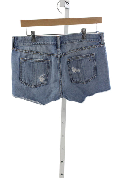 Rag & Bone Jean Womens Cut-Off Shorts Blue Cotton Size 26