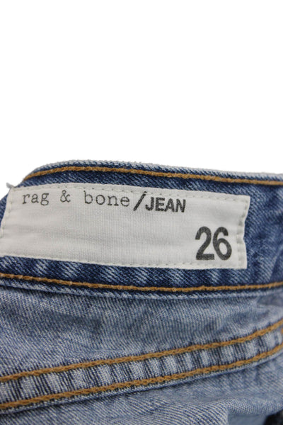 Rag & Bone Jean Womens Cut-Off Shorts Blue Cotton Size 26