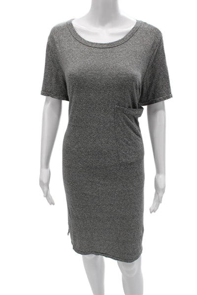 Current/Elliott Women T-Shirt Dress Gray Short Sleeve Size 3