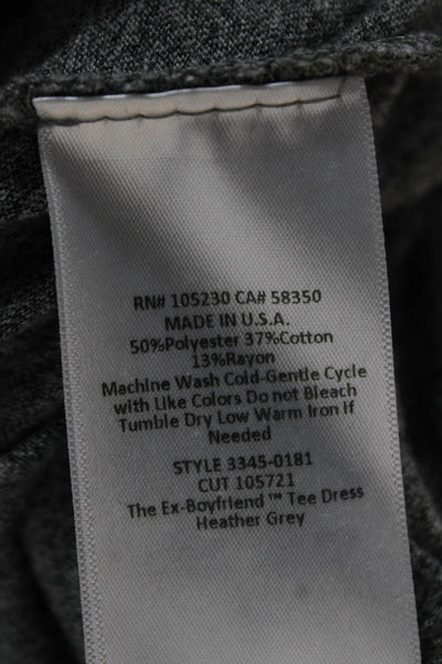 Current/Elliott Women T-Shirt Dress Gray Short Sleeve Size 3