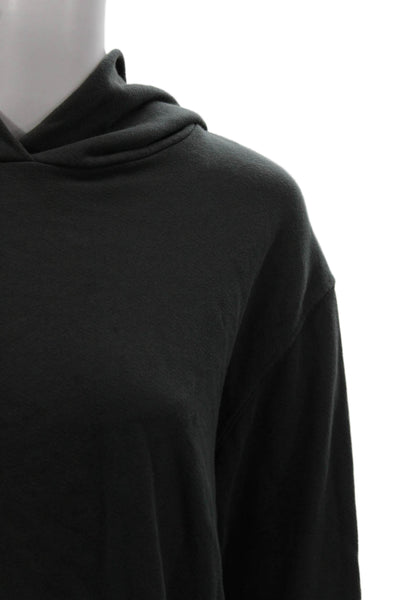 Perfect White Tee Womens Pullover Hoodie Gray 100% Cotton Size S