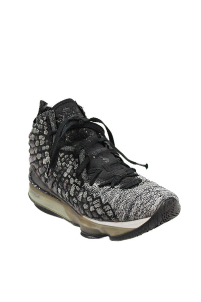 Nike Mens Lebron 17 Oreo Basketball Sneakers Black White Size 8