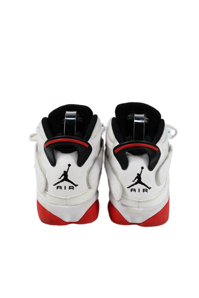 Air Jordan Mens Leather Jordan 6 Rings Basketball Sneakers White Size 8.5