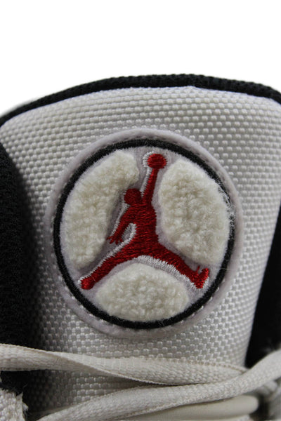 Air Jordan Mens Leather Jordan 6 Rings Basketball Sneakers White Size 8.5