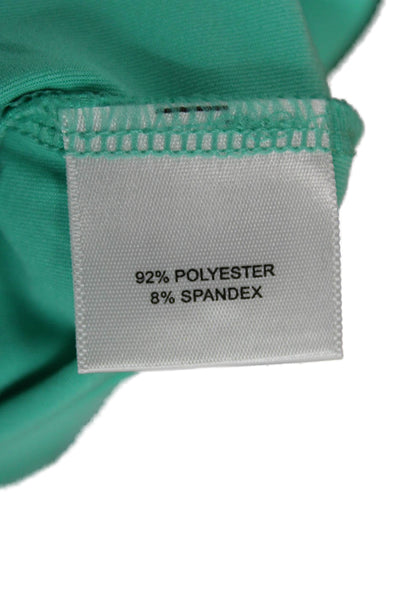Peter Millar Mens Polo Green Short Sleeve Collared Polyester Size M