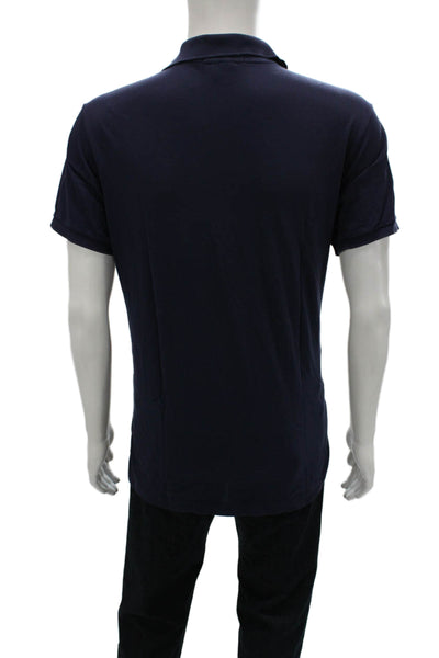 Polo Ralph Lauren Mens Polo Blue Pima Cotton Short Sleeve Size L