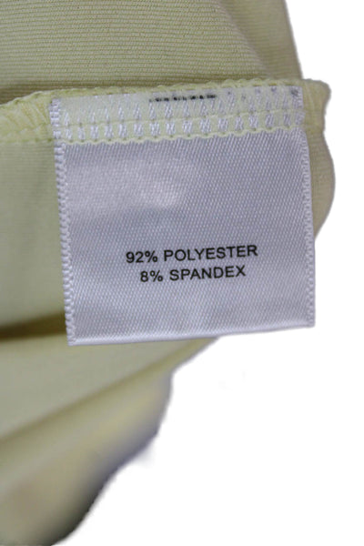 Peter Millar Mens Polo Shirt Yellow Polyester Collared Short Sleeve Size M