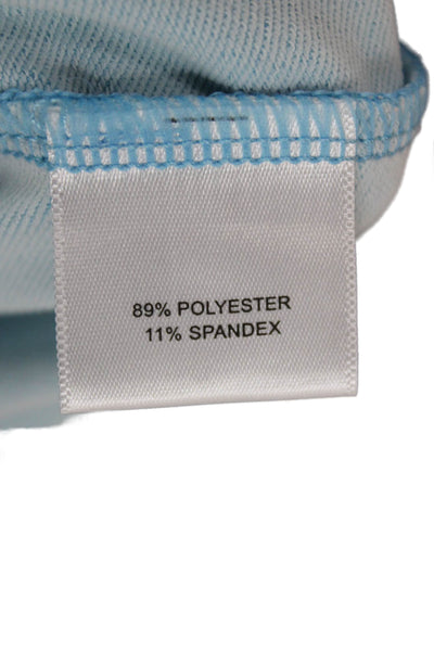 Peter Millar Mens Pullover Blue Mock Neck Zip Long Sleeve Polyester Size L
