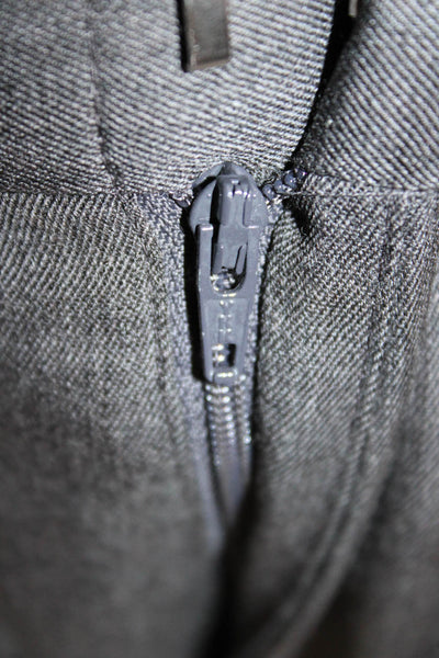 Brooks Brothers Mens Gray Wool Dress Pants Button Fly Size 36