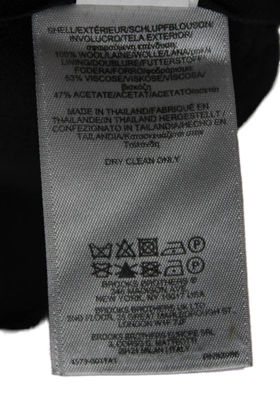 Brooks Brothers Mens Dress Pants Black Wool Button Size 36