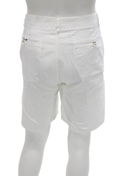 Bonobos Mens Chino Shorts White Cotton Button Size 36