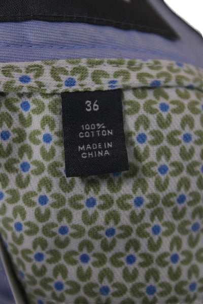 Bonobos Mens Chino Shorts Blue Button Cotton Size 36